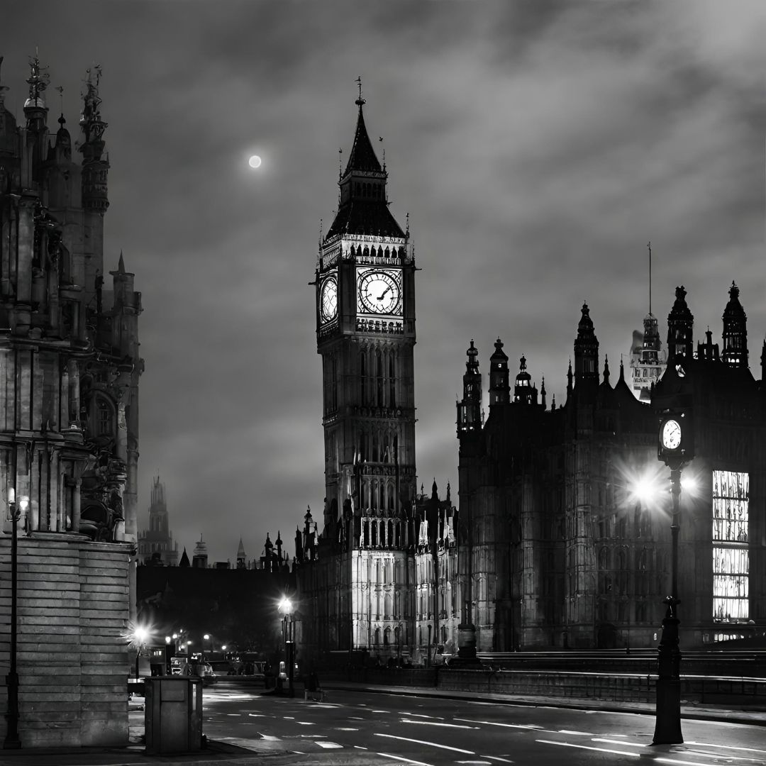 Big Ben in het duister